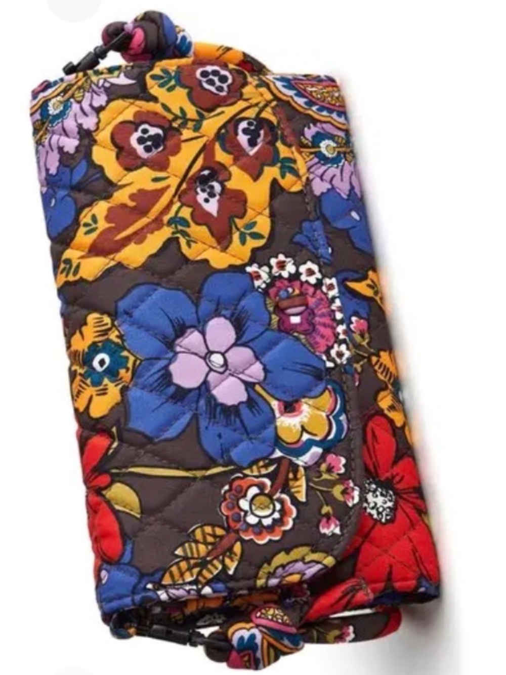 VERA BRADLEY WILDWOOD WALLET CROSSBODY COLORFUL BOUQUET